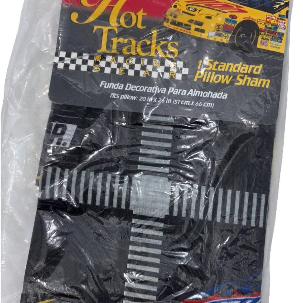 NIP Jeff Gordan Pillow Sham Vintage New Car Racing 20X26 in